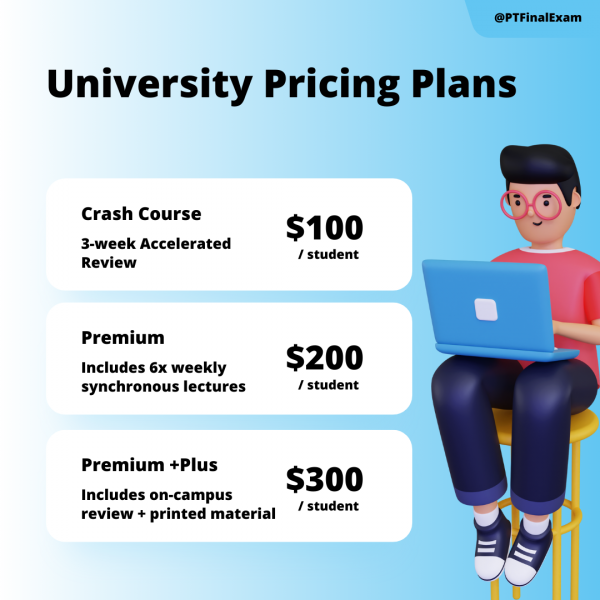 NPTE Pricing Plans for Universities